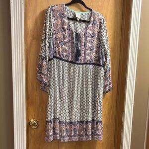 Knox Rose Bohemian Patterned Dress